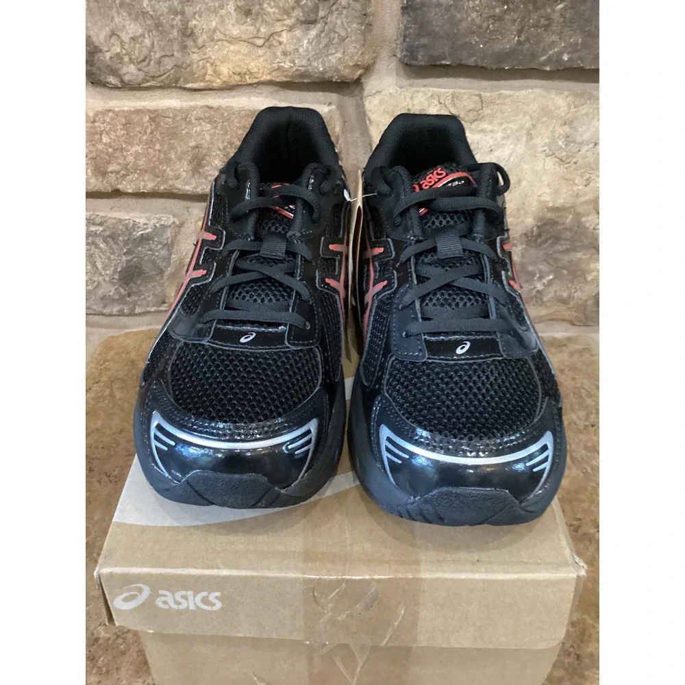 ASICS GEL-1130 GS Big Kids Running Shoes Black Classic Red  Size 7Y New